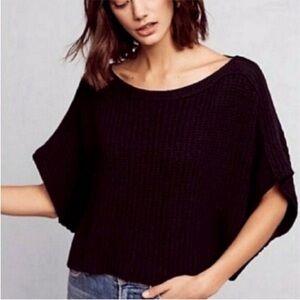 Anthropologie Moth Knit Wide Arm Shawl Sweater